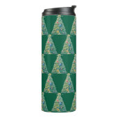 Farbenfroher Weihnachtsbaum Thermosbecher (Nach links gedreht)