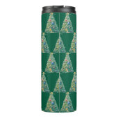Farbenfroher Weihnachtsbaum Thermosbecher (Rückseite)
