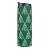 Farbenfroher Weihnachtsbaum Thermosbecher (Nach rechts gedreht)