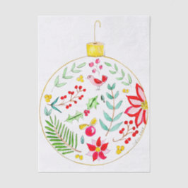 Farbenfroher Weihnachtsschmuck Seidenpapier