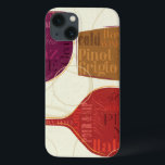 Farbenfroher Wein Case-Mate iPhone Hülle<br><div class="desc">© Pela Studio / Wilder Apple. Ein Bild von drei bunten Weingläsern. Die Weingläser sind rot,  lila und goldfarben.</div>