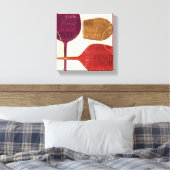 Farbenfroher Wein Leinwanddruck (Insitu (Schlafzimmer))