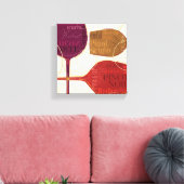 Farbenfroher Wein Leinwanddruck (Insitu (Wohnzimmer))