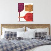 Farbenfroher Wein Leinwanddruck (Insitu (Schlafzimmer))