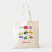 Farbenfroher Western Cowgirl Hut Personalisiert To Tragetasche (Vorne)