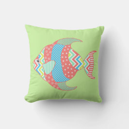 Farbenfroher Whimsical Fish Outdoor Pillow Kissen Für Draußen