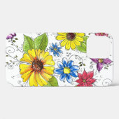 Farbenfroher Whimsischer Blumengarten Case-Mate iPhone Hülle (Rückseite (Horizontal))