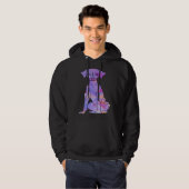 Farbenfroher Whippet Hoodie (Vorne ganz)