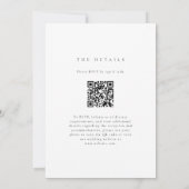 Farbenfroher Wildblumen QR-Code Hochzeit Einladung (Rückseite)