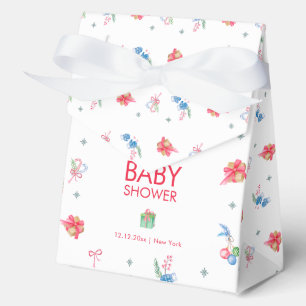 Farbenfroher Winter Es ist kalt draußen Baby Showe Geschenkschachtel