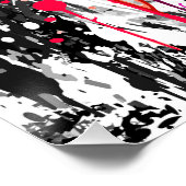 Farbenfroher Wolfskopf - Wolf Poster Print - Wolve (Ecke)