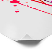 Farbenfroher Wolfskopf - Wolf Poster Print - Wolve (Ecke)