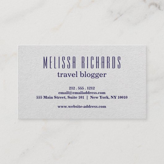 Farbenfroher World Map Travel Blog Visitenkarte (Rückseite)