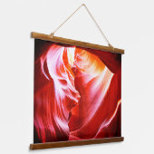 Farbenfroher Wüstenschlauch mit Sonne Wandteppich Mit Holzrahmen (Gewinkelt)