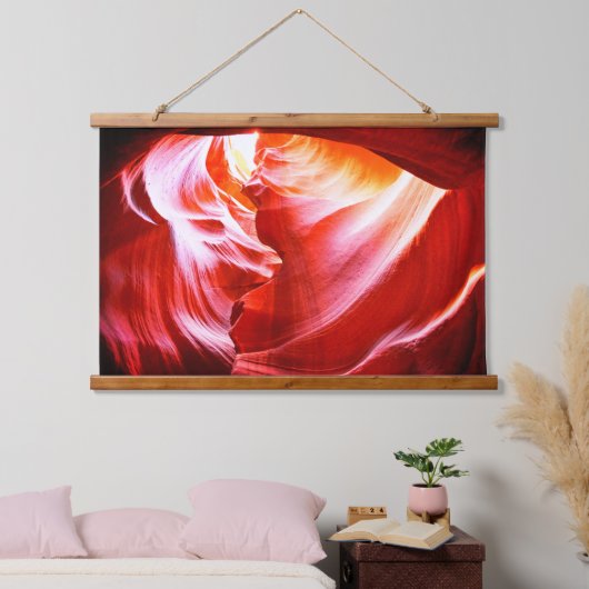 Farbenfroher Wüstenschlauch mit Sonne Wandteppich Mit Holzrahmen (Schlafzimmer)