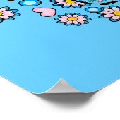 Farbenfroher Zuckerschädel Poster (Ecke)