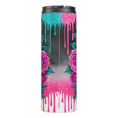 Farbenfroher Zuckerschädel Thermosbecher (Rückseite)