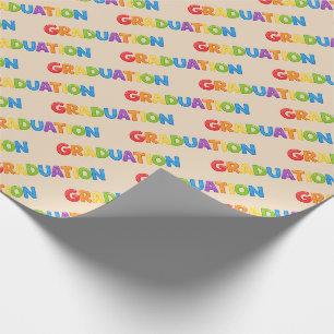 Farbenfrohes Abschluss-Verpackungspapier Geschenkpapier