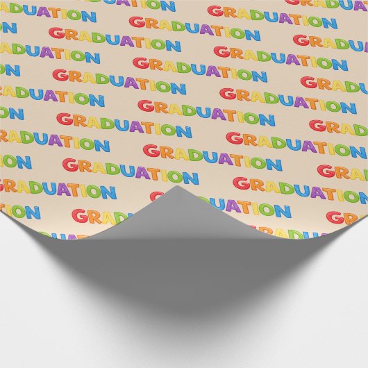 Farbenfrohes Abschluss-Verpackungspapier  Geschenkpapier (Ecke)