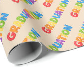 Farbenfrohes Abschluss-Verpackungspapier  Geschenkpapier (Rolleneckpunkt)