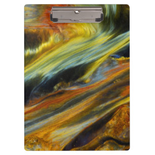 Farbenfrohes Abstract von Pietersite Klemmbrett