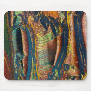 Farbenfrohes Abstrakt eines Tigerauges Mousepad