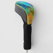 Farbenfrohes Abstrakt Golf Headcover (angewinkelt)