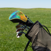 Farbenfrohes Abstrakt Golf Headcover (In SItu)