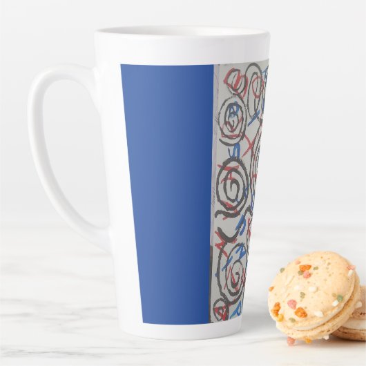 Farbenfrohes Abstrakt  Milchtasse (Beispiel)