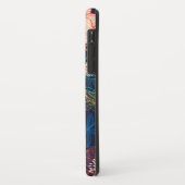 Farbenfrohes abstraktes Blumendesign Case-Mate iPhone Hülle (Hinten/Links)
