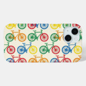 Farbenfrohes abstraktes Fahrradmuster-Design Case-Mate iPhone Hülle (Rückseite (Horizontal))