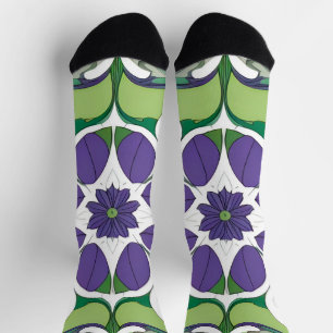 Farbenfrohes abstraktes florales Design Socken