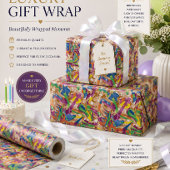 Farbenfrohes abstraktes Geschenkpapier
