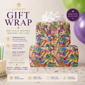 Farbenfrohes abstraktes Geschenkpapier