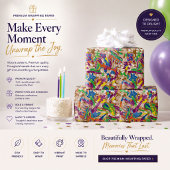 Farbenfrohes abstraktes Geschenkpapier