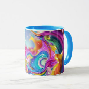 Farbenfrohes abstraktes Grafik-Modernes Design Tasse