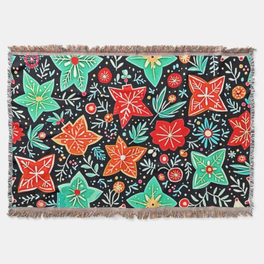 Farbenfrohes abstraktes Holiday-Design Decke (Vorderseite)