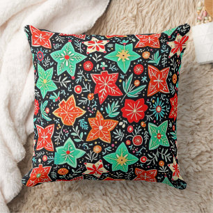 Farbenfrohes abstraktes Holiday-Design Kissen