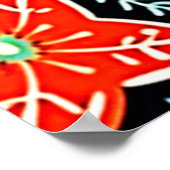 Farbenfrohes abstraktes Holiday-Design Poster (Ecke)