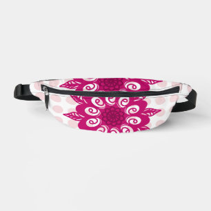 Farbenfrohes abstraktes Kaleidoskop-Blumenmuster T Bauchtasche