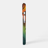 Farbenfrohes abstraktes Muster iPhone 16 Hülle (Linke Seite)