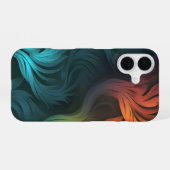 Farbenfrohes abstraktes Muster iPhone 16 Hülle (Rückseite (Horizontal))