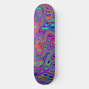 Farbenfrohes abstraktes Muster Skateboard