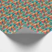 Farbenfrohes abstraktes nahtloses Muster. Geschenkpapier (Ecke)