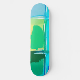 Farbenfrohes abstraktes Ölmalblockmuster Skateboard