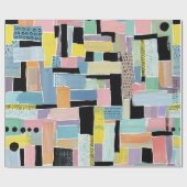 Farbenfrohes abstraktes Patchwork-Muster (2) Geschenkpapier (Flach)