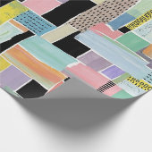 Farbenfrohes abstraktes Patchwork-Muster (2) Geschenkpapier (Ecke)