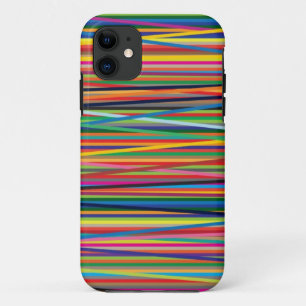 Farbenfrohes abstraktes Streifendesign Case-Mate iPhone Hülle