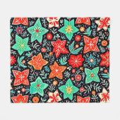 Farbenfrohes abstraktes Urlaubsdesign Fleecedecke (Vorderseite (Horizontal))