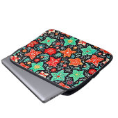 Farbenfrohes abstraktes Urlaubsdesign Laptopschutzhülle (Vorne Knopf)